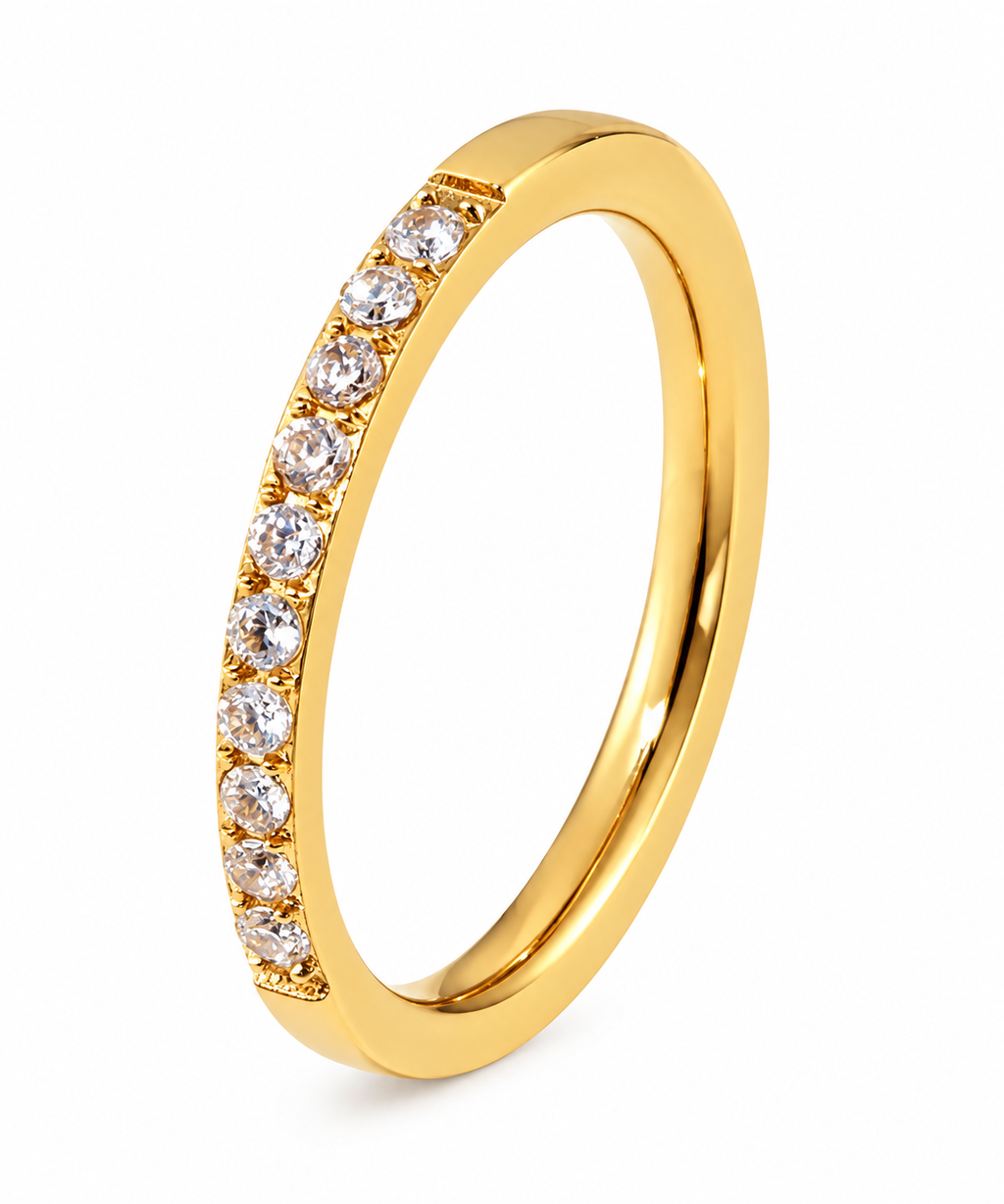 Élodie Eternity Ring. 18k Gold PVD