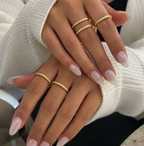 Élodie Eternity Ring. 18k Gold PVD