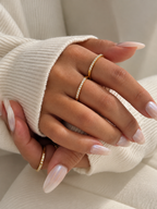 Élodie Eternity Ring. 18k Gold PVD